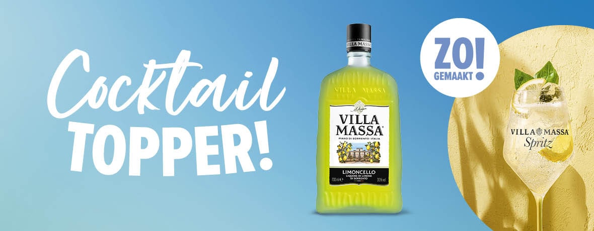 Cocktail topper! Limoncello spritz met Villa massa is zo gemaakt! 